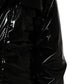 Black Polyester Quilted Puffer Coat Jacket