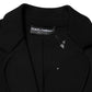 Black Viscose Single Breasted Blazer Jacket