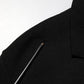 Black Viscose Single Breasted Blazer Jacket