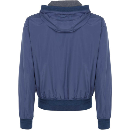 Blue Polyester Jacket