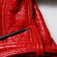 Red Wool Single Breasted Trench Coat Jacket