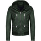 Green Lambskin Jacket