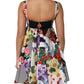Multicolor Patchwork Cotton AlineMini Dress