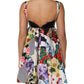 Multicolor Patchwork Cotton AlineMini Dress