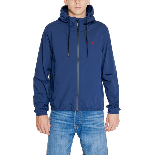Blue Polyamide Jackets & Coat