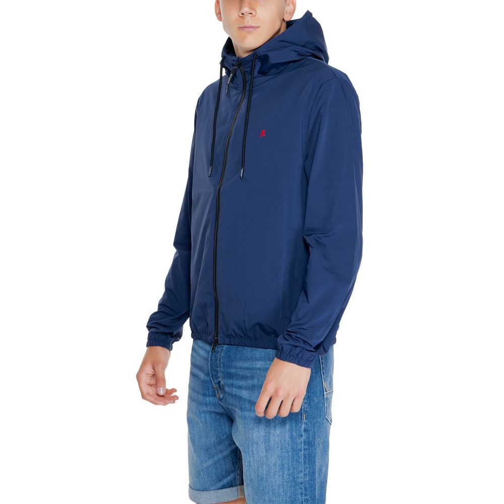 Blue Polyamide Jackets & Coat