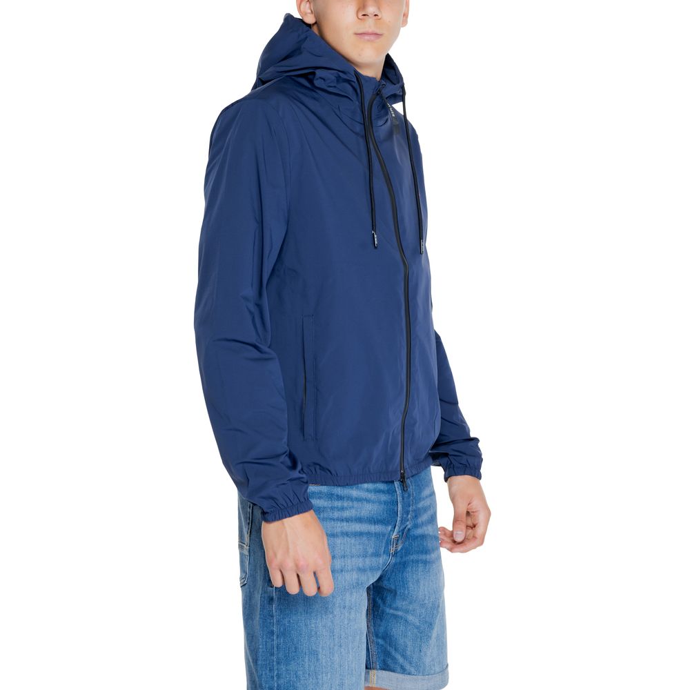Blue Polyamide Jackets & Coat