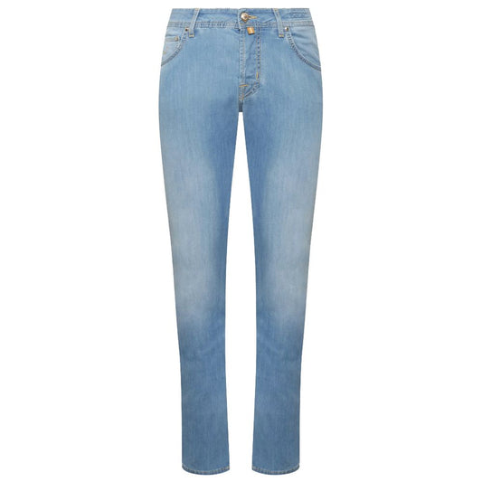 Blue Cotton Jeans & Pant
