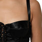 Black Corset Lace Bodycon Jumpsuit Mini Dress