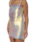 Multicolor Sequin Holographic Mini  Dress