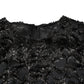 Black Sequin Bouclé Tweed Sheath Dress