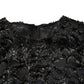 Black Sequin Bouclé Tweed Sheath Dress