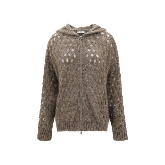 Perforated wool Cardigan