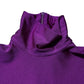 Purple Nylon Turtleneck Bodycon Jumpsuit Dress