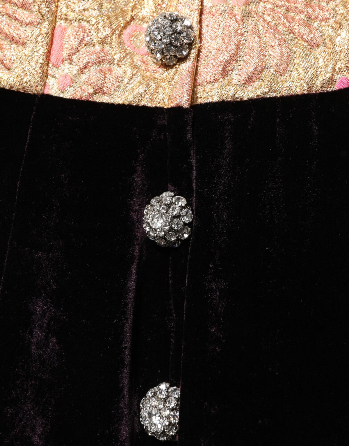Black Velvet Flower Embellishment Aline Dress