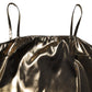 Metallic Gold Sleeveless A-line Mini Dress