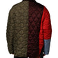 Multicolor Patchwork PolyesterQuilted Jacket