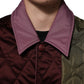 Multicolor Patchwork PolyesterQuilted Jacket