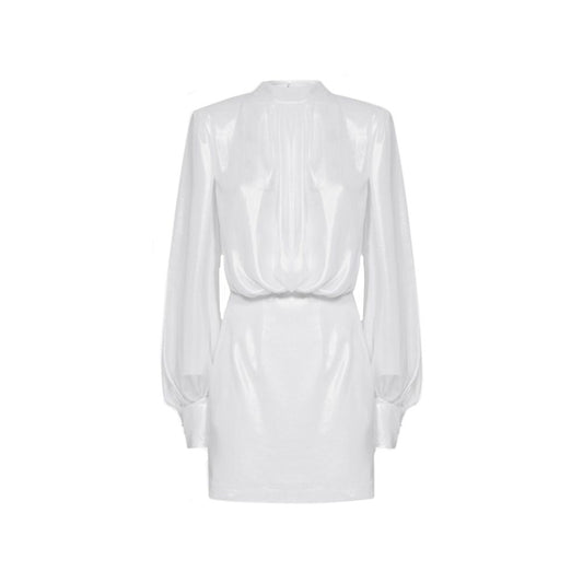 Abelia Laminated Mini Dress