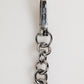 Black White DG Rubber Logo Silver Men Keychain Keyring