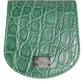 Green Exotic Skin Coin Condom Case Holder Pocket Wallet
