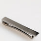 Silver Tone Brass Logo Branded Men Accessory Tie Clip Bar