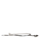 Silver Brass Crystal Spilla Serpente Mens Brooch Pin