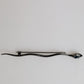 Black Brass Crystal Spilla Serpente Mens Brooch Pin