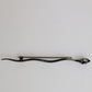 Black Brass Crystal Spilla Serpente Mens Brooch Pin