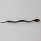 Black Brass Crystal Spilla Serpente Mens Brooch Pin