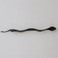 Black Brass Crystal Spilla Serpente Mens Brooch Pin