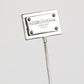 Silver Tone Logo Plaque Lapel Men Accessory Brooch Pin