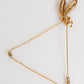 Gold Tone 925 Sterling Silver Crystal Chain Pin Brooch