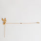 Gold Tone 925 Sterling Silver Crystal Chain Pin Brooch