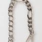 Silver Tone Brass Chain Lobster Clasp DG Logo Bracelet