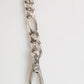 Silver Tone Brass Chain Lobster Clasp DG Logo Bracelet