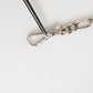 Silver Tone Brass Chain Lobster Clasp DG Logo Bracelet