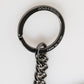Yellow Logo Nylon Silver Brass Holder Keychain Keyring