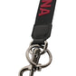 Black Red DG Logo Polyester Silver Men Keychain Keyring