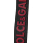 Black Red DG Logo Polyester Silver Men Keychain Keyring