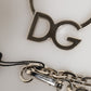 Silver Tone Brass Chain DG Logo Pendant Men Necklace