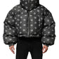 Black DG Monogram Full Zip Puffer Men Jacket