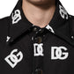 Black DG Monogram Nylon Windbreaker Jacket