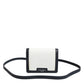 Beige Black Leather Card Holder Crossbody Men Borse Bag