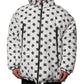 White DG Monogram Hooded Puffer Jacket