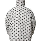 White DG Monogram Hooded Puffer Jacket
