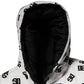 White DG Monogram Hooded Puffer Jacket