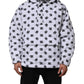 White DG Monogram Hooded Quilted Jacket