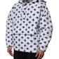 White DG Monogram Hooded Quilted Jacket