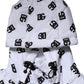 White DG Monogram Hooded Quilted Jacket